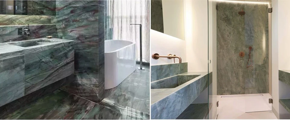 Emerald Green Quartzite Bathroom Projects Emerald Green Quartzite Bathroom Projects