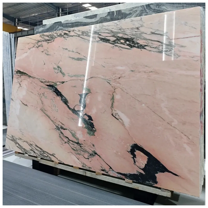 Pink Calacatta Marble Polished Slab