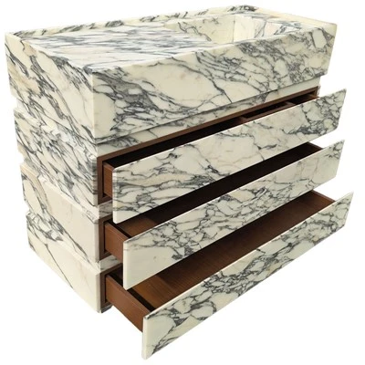 Balla Marmair Arabescato-Hung Vanity Tops